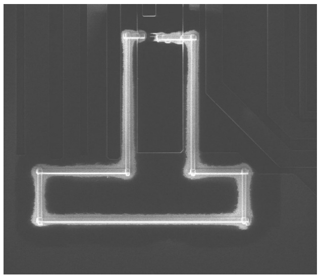 利用FIB在芯片內部加電阻 利用FIB在芯片內部加電阻
